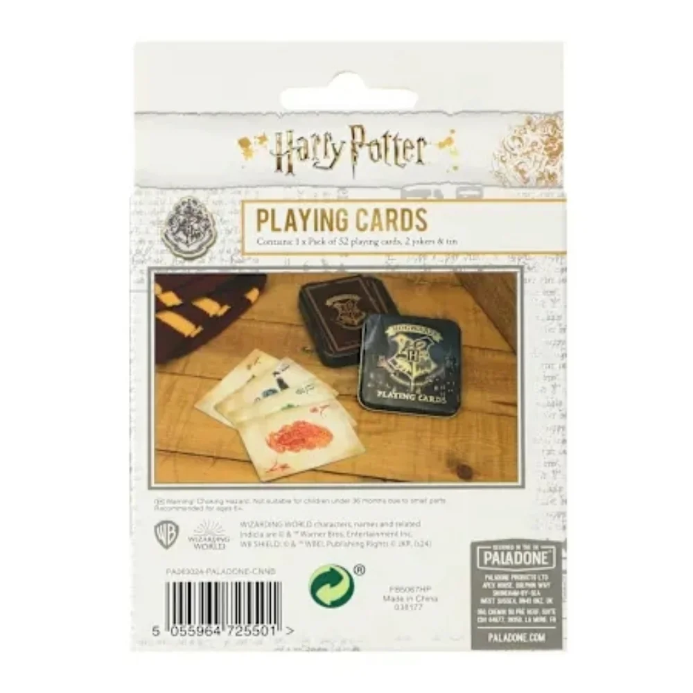 Warner Bros. Hogwarts Playing Cards Set - Blue and Gold